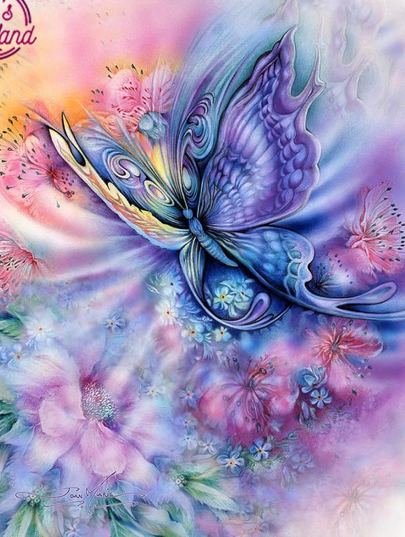 Pastel Butterfly-  Full Drill Diamond Painting - Specially ordered for you. Delivery is approximately 4 - 6 weeks.