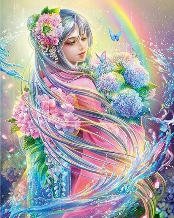 Pastel Fairy-  Full Drill Diamond Painting - Specially ordered for you. Delivery is approximately 4 - 6 weeks.