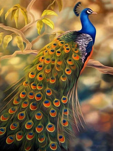 Peacock 2-  Full Drill Diamond Painting - Specially ordered for you. Delivery is approximately 4 - 6 weeks.