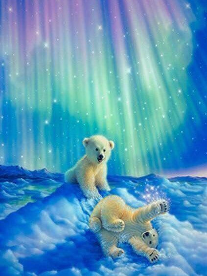 Polar cubs - Full Drill Diamond Painting - Specially ordered for you. Delivery is approximately 4 - 6 weeks.