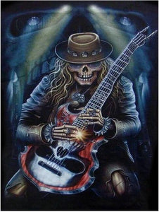Special Order - Skeleton Guitar Man - Full Drill diamond painting - Specially ordered for you. Delivery is approximately 4 - 6 weeks.