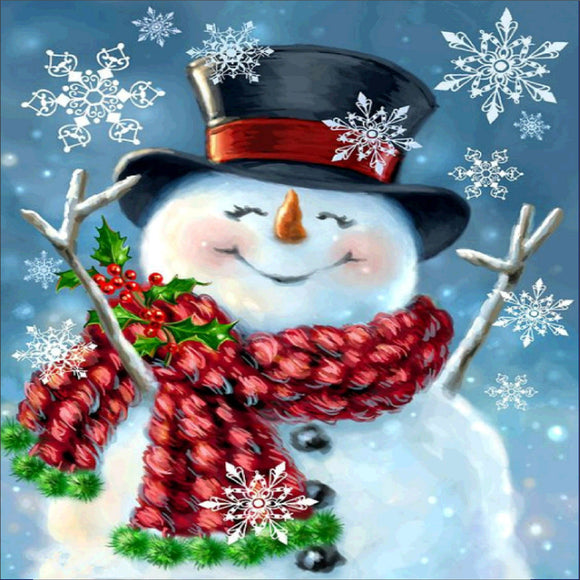 Special Order - Snowman and Snowflakes - Full Drill Diamond Painting - Specially ordered for you. Delivery is approximately 4 - 6 weeks.