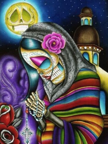 Special Order - Spanish Skeleton Lady - Full Drill diamond painting - Specially ordered for you. Delivery is approximately 4 - 6 weeks.