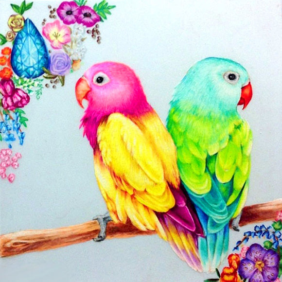 Special Order - Two Pretty Birds - Full Drill Diamond Painting - Specially ordered for you. Delivery is approximately 4 - 6 weeks.