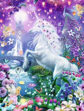 Special Order - Unicorn and Fairies - Full Drill diamond painting - Specially ordered for you. Delivery is approximately 4 - 6 weeks.