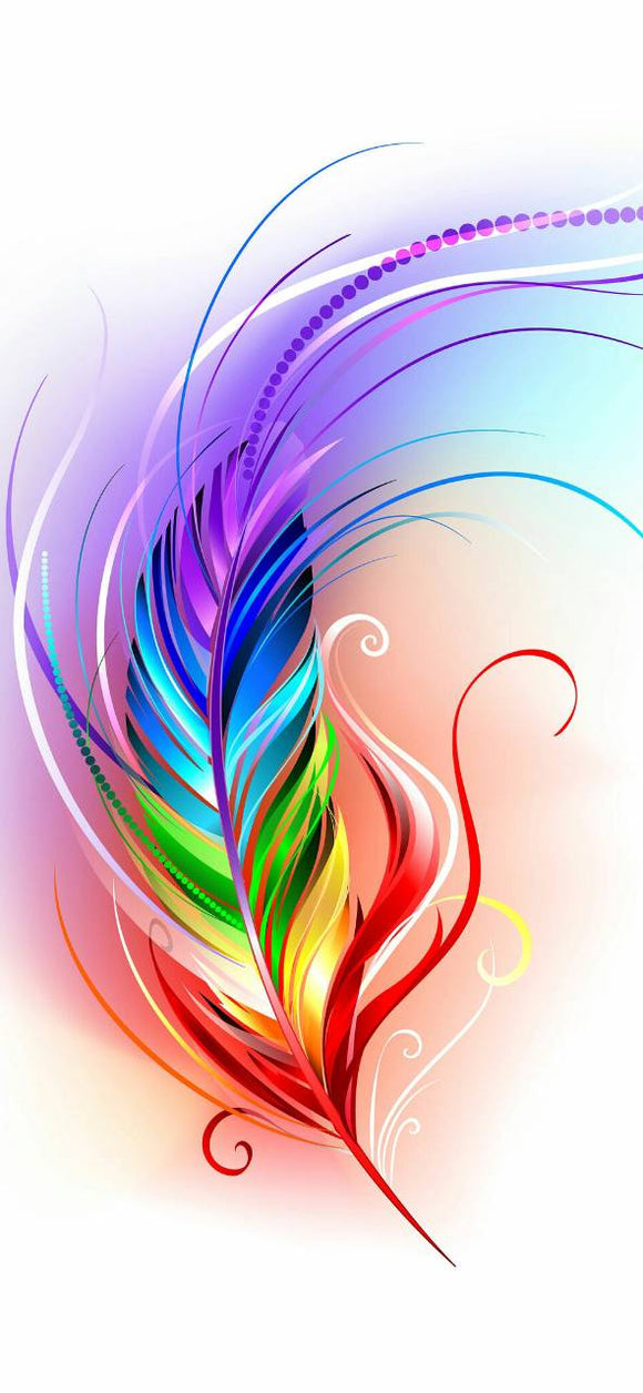 Vibrant Feather- Full Drill Diamond Painting - Specially ordered for you. Delivery is approximately 4 - 6 weeks.
