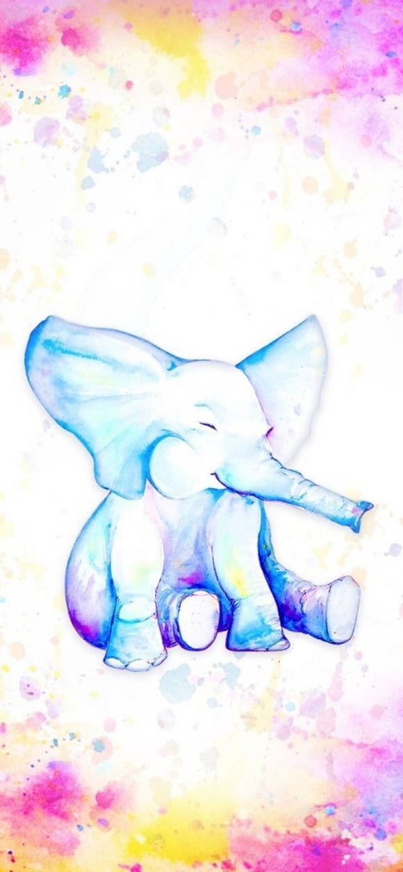 Watercolour Elephant- Full Drill Diamond Painting - Specially ordered for you. Delivery is approximately 4 - 6 weeks.