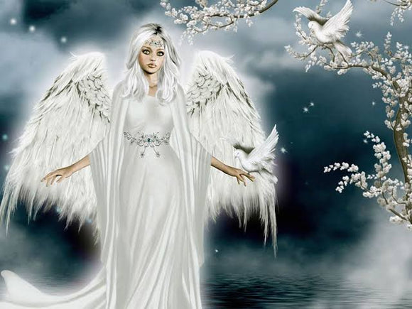 White Angel - Full Drill Diamond Painting - Specially ordered for you. Delivery is approximately 4 - 6 weeks.