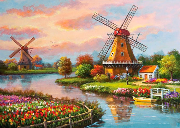 Special Order - Windmills - Full Drill diamond painting - Specially ordered for you. Delivery is approximately 4 - 6 weeks.