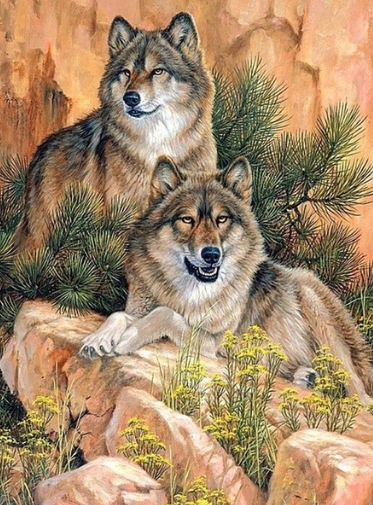 Special Order - Wolves 08 - Full Drill diamond painting - Specially ordered for you. Delivery is approximately 4 - 6 weeks.