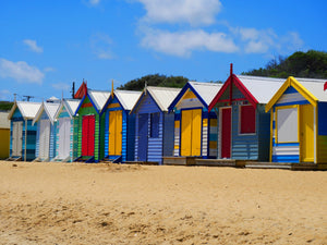 Beach Huts - Full Drill Diamond Painting - Specially ordered for you. Delivery is approximately 4 - 6 weeks.