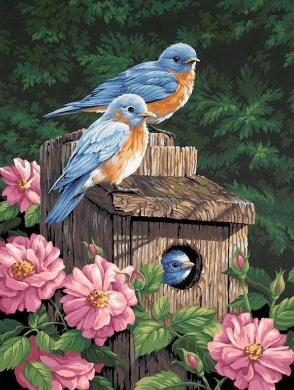 Special Order - Bird House 2 - Full Drill diamond painting - Specially ordered for you. Delivery is approximately 4 - 6 weeks.