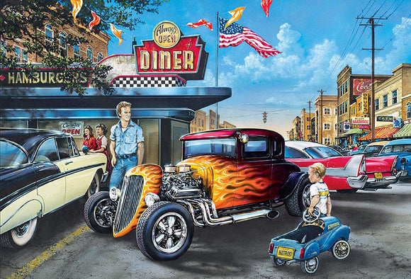 Diner (2)- Full Drill Diamond Painting - Specially ordered for you. Delivery is approximately 4 - 6 weeks.
