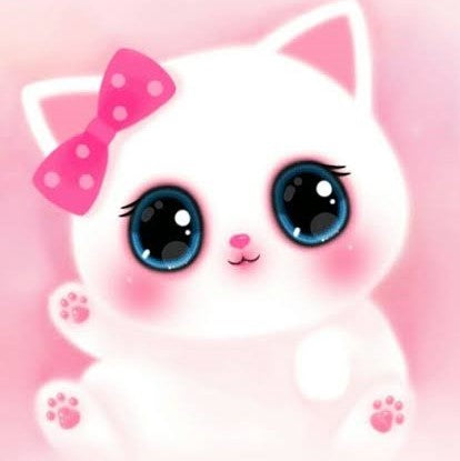 Little Pink Kitty- Full Drill Diamond Painting - Specially ordered for you. Delivery is approximately 4 - 6 weeks.