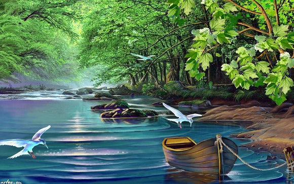 Scenery artwork 07- Full Drill Diamond Painting - Specially ordered for you. Delivery is approximately 4 - 6 weeks.
