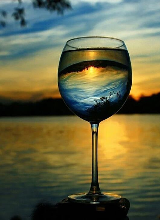 Special Order - Wine Glass Sunset - Full Drill diamond painting - Specially ordered for you. Delivery is approximately 4 - 6 weeks.
